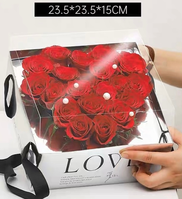 20枝玫瑰心型花盒(20 roses box)