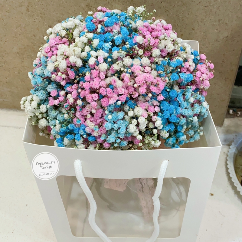 糖果满天星花球( Colorful Baby's breath Wedding Bouquet)