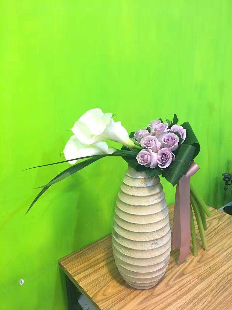 玫瑰馬蹄蘭花球( Roses & Calla Lily Wedding Bouquet)